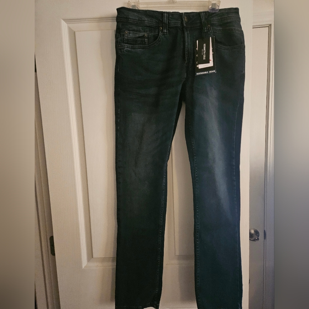 Kenneth Cole New York Men's Slim Jeans - Dark Blue